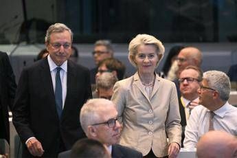 Von der Leyen a Draghi: “Grazie Mario per il tuo servizio all’Europa”