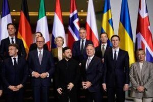 Ucraina, Meloni a Berlino con i leader europei: “Una forza multinazionale per Kiev”
