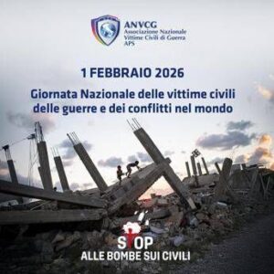 Anvcg e Anci, l’Italia si illumina di blu per chiedere stop alle bombe sui civili