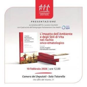 Ail, in un volume l’impatto di ambiente e stili di vita sul rischio onco-ematologico