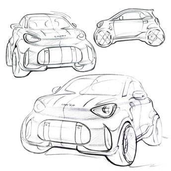 smart riscopre la sua icona urbana, ecco i primi sketch della Concept #2