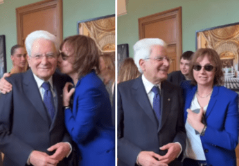 Gianna Nannini e il bacio rock a Mattarella: virale lo slancio fuori protocollo al Quirinale