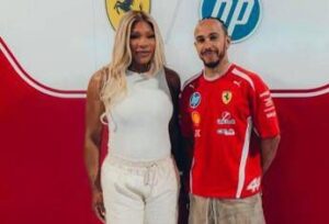 Gp Miami, Serena Williams nel box Ferrari con Hamilton e Leclerc: “Sono venuta a salutare i miei amici”