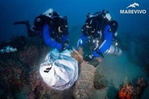 Marevivo-Arca Fondi, recuperata rete fantasma di 3mila m da fondali Siracusa