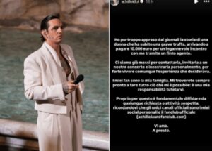 Paga 10mila euro per incontrare Achille Lauro, ma è una truffa: il gesto del cantante