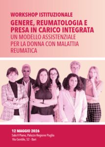 Reumatologia, il 12 maggio a Bari workshop su presa in carico integrata