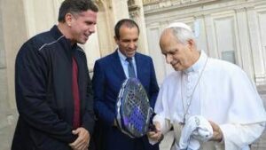 Italy Major Premier Padel, il presidente Fip Luigi Carraro e Paquito Navarro ricevuti da Papa Leone XIV