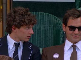 Antonelli a Wimbledon, giornata nel box ‘reale’ con Federer