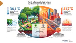 Isole di calore urbane, fino a -4°C con più alberi e suoli naturali
