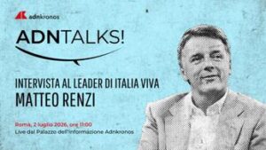 Iv, Matteo Renzi domani alle 11 ospite dell’Adnkronos