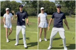 Sinner, buca a golf ed esultanza… alla Ronaldo